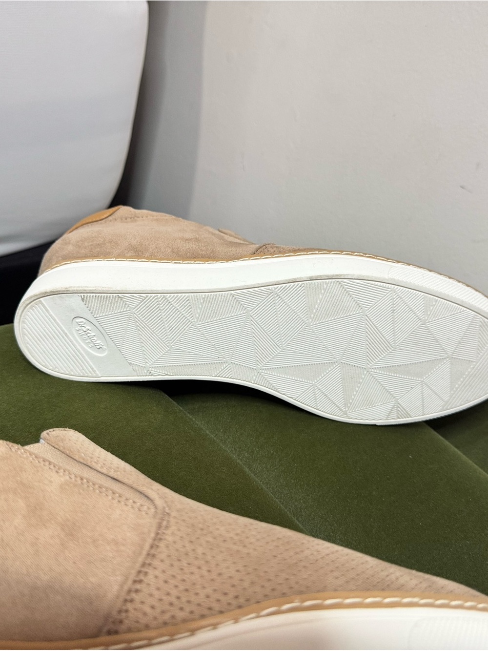 Dr. Scholl's Men's Beige Perforated Slip-On Loafers - Picture 11 of 12